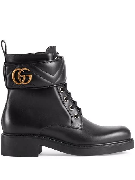 gucci logo ankle boots|high heel gucci boots.